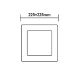 ΛΕΥΚΟ ΤΕΤΡΑΓΩΝΟ LED ΠΑΝΕΛ ΟΡΟΦΗΣ 18W 4000K 1800Lm 225x225mm ACA – VEKO1840SW