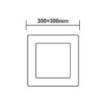 ΝΙΚΕΛ ΜΑΤ ΤΕΤΡΑΓΩΝΟ LED ΠΑΝΕΛ ΟΡΟΦΗΣ 23W 4000K 2120Lm 300x300mm ACA – VEKO2340SNM