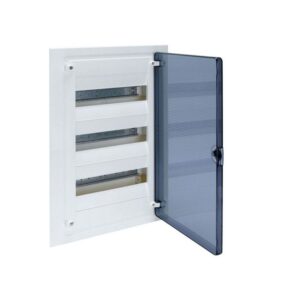 Χωνευτός Πίνακας Διάφανη Πόρτα 3x18M IP40 Golf Hager – VF318TA