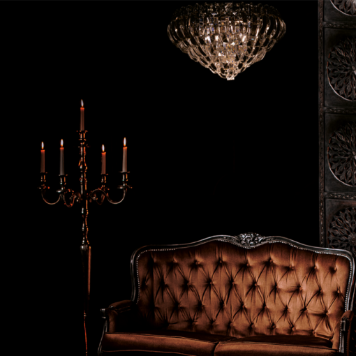 ACA DECOR  – Κρεμαστό Φωτιστικό 3ΧΕ14 Κρύσταλλο + Χρώμιο Μέταλλο Φ35ΧΗ100cm