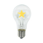 LED Λάμπα E27 A60 Filament Αστέρι 2W Diolamp 360° 200lm 2700K – VINTASTAR
