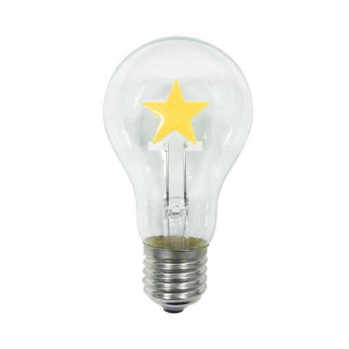 LED Λάμπα E27 A60 Filament Αστέρι 2W Diolamp 360° 200lm 2700K – VINTASTAR