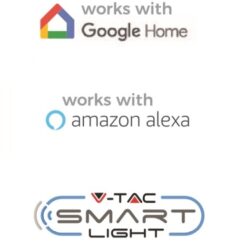 Wi-Fi Διακόπτης Online Switch Smart Home Συμβατός Με Amazon Alexa & Google Home V-TAC – 8422