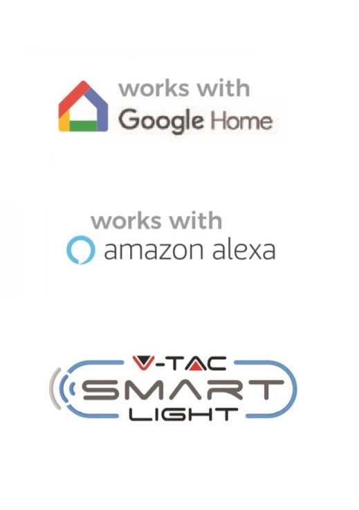 Wi-Fi Διακόπτης Online Switch Smart Home Συμβατός Με Amazon Alexa & Google Home V-TAC – 8422
