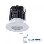 LED Φωτιστικό Οροφής Smart Χωνευτό Πυρίμαχο 10W V-TAC Ø65mm Στρογγυλό με Εναλλαγή Χρωμάτων Dimmable – 1424