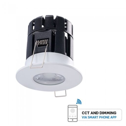 LED Φωτιστικό Οροφής Smart Χωνευτό Πυρίμαχο 10W V-TAC Ø65mm Στρογγυλό με Εναλλαγή Χρωμάτων Dimmable – 1424