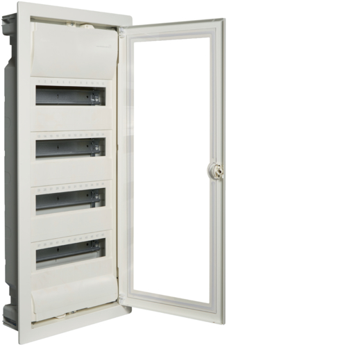 Χωνευτός Πίνακας Διάφανη Πόρτα 4x12M IP30 Volta Hager – VU48NG