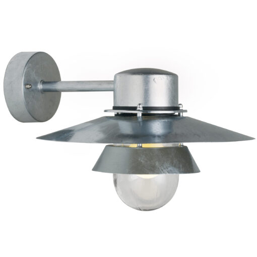 Επιτοίχιο Φωτιστικό Nordlux Virum 1xE27 IP44 Γαλβανιζέ –  24111031