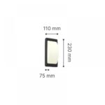 it-Lighting Wilson 1xG9 Outdoor Up-Down Wall Lamp Grey D:23cmx11cm (80202834)