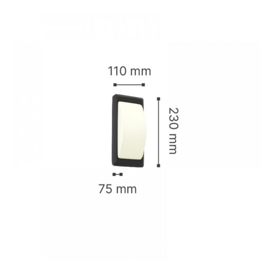 it-Lighting Wilson 1xG9 Outdoor Up-Down Wall Lamp Anthracite D:23cmx11cm (80202844)