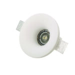 InLight Χωνευτό σποτ λευκό από γύψο 1XGU10 D:13cm (Χ0002)