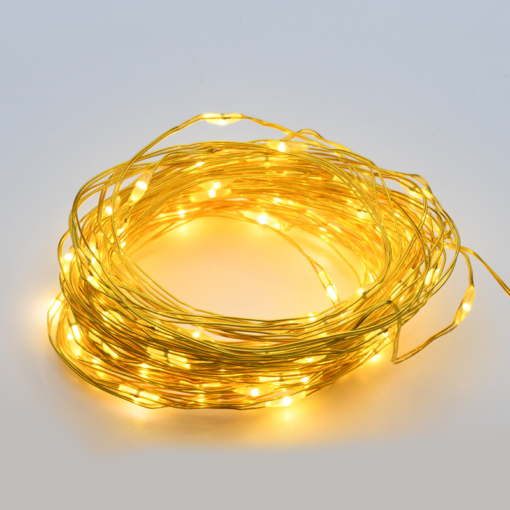 100 LED ΛΑΜΠΑΚ ΣΕΙΡΑ ΧΡΟΝΟΔΙΑΚ ΘΕΡΜΟ ΛΕΥΚΟ ΧΡΥΣΟ ΚΑΛΩΔ ΧΑΛΚΟΥ & ΜΠΑΤΑΡ 3xAA IP44 10m+10cm ACA – X01100135