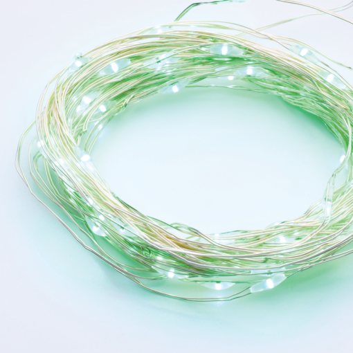 100 LED ΛΑΜΠΑΚ ΣΕΙΡΑ ΧΡΟΝΟΔΙΑΚ ΠΡΑΣΙΝΟ ΑΣΗΜΙ ΚΑΛΩΔ ΧΑΛΚΟΥ & ΜΠΑΤΑΡ 3xAA IP44 10m+10cm ACA – X01100515