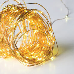 200 LED ΛΑΜΠΑΚIA ΣΕΙΡΑ ΘΕΡΜΟ ΛΕΥΚΟ ΧΡΥΣΟ ΚΑΛΩΔ ΧΑΛΚΟΥ ΑΝΤΑΠΤΟΡ(3VDC) & 8 ΠΡΟΓΡΑΜ IP44  20m+3m 6W ACA – X01200132