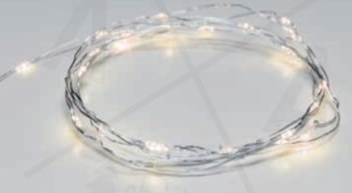 20 LED ΛΑΜΠΑΚ ΣΕΙΡΑ ΘΕΡΜΟ ΛΕΥΚΟ ΑΣΗΜΙ ΚΑΛΩΔ ΧΑΛΚΟΥ & ΜΠΑΤΑΡ 2xCR2032 IP20 2m+10cm 1.2W ACA – X0120113