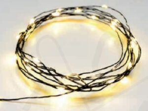 20 LED ΛΑΜΠΑΚIA ΣΕΙΡΑ ΘΕΡΜΟ ΛΕΥΚΟ ΜΑΥΡΟ ΚΑΛΩΔ ΧΑΛΚΟΥ & ΜΠΑΤΑΡ 2xAA IP20 2m+10cm 1.2W ACA – X0120141