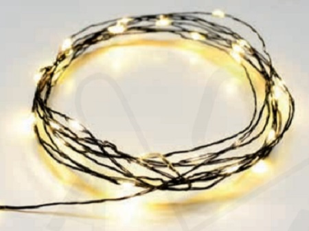 20 LED ΛΑΜΠΑΚIA ΣΕΙΡΑ ΘΕΡΜΟ ΛΕΥΚΟ ΜΑΥΡΟ ΚΑΛΩΔ ΧΑΛΚΟΥ & ΜΠΑΤΑΡ 2xAA IP20 2m+10cm 1.2W ACA – X0120141