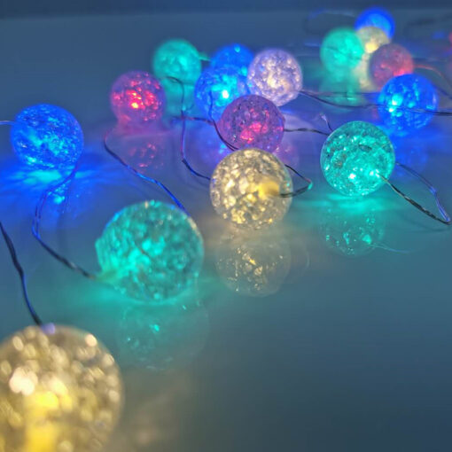 20 LED ΛΑΜΠΑΚIA ΣΕΙΡΑ RGBY ΑΣΗΜΙ ΚΑΛΩΔ ΧΑΛΚΟΥ & ΜΠΑΤΑΡ 2xAA IP20 2m+10cm 1.2W ACA – X0120311