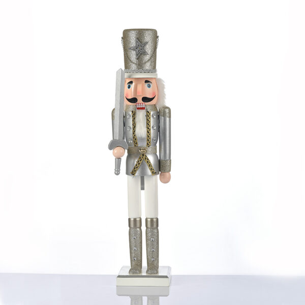 ΚΑΡΥΟΘΡΑΥΣΤΗΣ ΣΤΡΑΤΙΩΤΗΣ ΛΕΥΚΟ+ΑΣΗΜΙ ΜΕ ΣΠΑΘΙ H60CM ACA – X026002