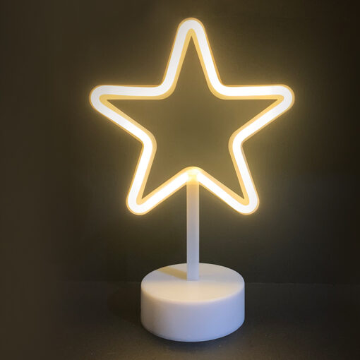 ΑΣΤΕΡΙ, 39 NEON LED ΛΑΜΠΑΚΙΑ ΜΕ ΜΠΑΤΑΡΙΑ (3xAA)/USB, ΘΕΡΜΟ ΛΕΥΚΟ, IP20, 19x10x28.5cm ACA – X04001310