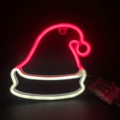 ΚΑΠΕΛΟ, 114 NEON LED ΛΑΜΠΑΚΙΑ ΜΕ ΜΠΑΤΑΡΙΑ (3xAA)/USB, ΚΟΚΚΙΝΟ & CW, IP20, 19x2x22cm ACA – X04004321