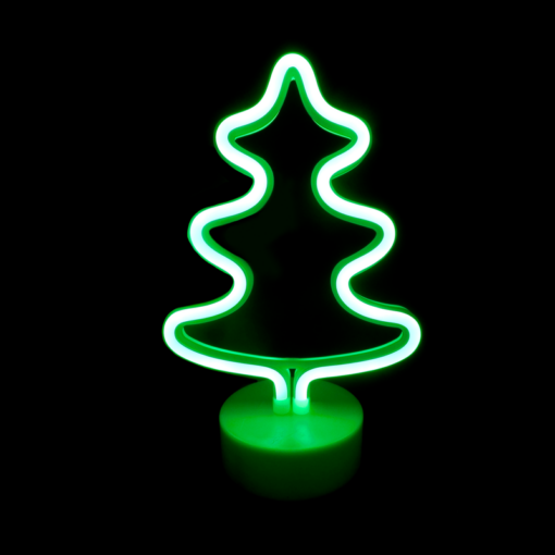 ΔΕΝΤΡΟ, 44 NEON LED ΛΑΜΠΑΚΙΑ ΜΕ ΜΠΑΤΑΡΙΑ (3xAA)/USB, ΠΡΑΣΙΝΟ, IP20, 19x10x26cm ACA – X04445306