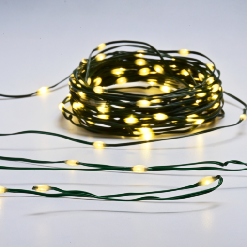 SKIN LINE LAMP 100 ΛΑΜΠ. LED WW 3AA BAT 8 ΠΡΟΓΡ. IP44 ΜΗΚΟΣ 10m 0,3m ΠΡΑΣΙΝΟ ΚΑΛΩΔΙΟ ΤΡΟΦ. ACA – X0410011262