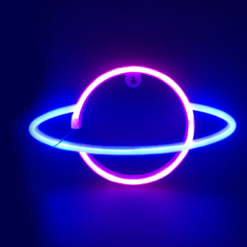 ΠΛΑΝΗΤΗΣ, 108 NEON LED ΛΑΜΠΑΚΙΑ ΜΕ ΜΠΑΤΑΡΙΑ (3xAA)/USB, ΡΟΖ & ΜΠΛΕ, IP20, 17.5x2x30cm ACA – X041087319