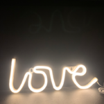 LOVE, 118 NEON LED ΛΑΜΠΑΚΙΑ ΜΕ ΜΠΑΤΑΡΙΑ (3xAA)/USB, WW, IP20, 35.5x2x13cm ACA – X041181322
