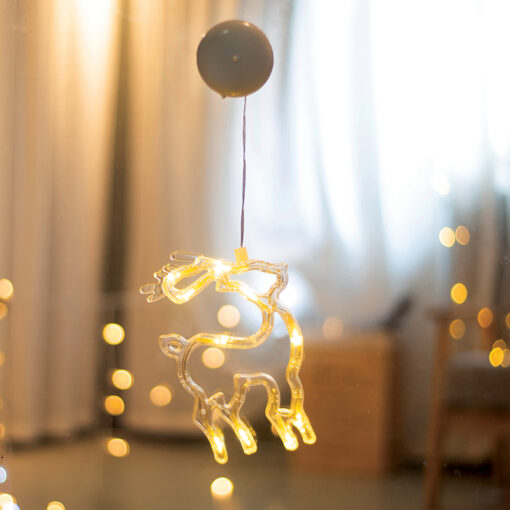 WINDOW PLASTIC DEER 10 LED ΛΑΜΠΑΚΙΑ WW ΜΠΑΤ. (3ΧΑΑΑ) IP20 13X19CM ACA – X04151109