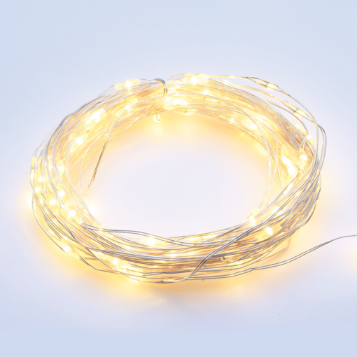 200 WW SOLAR LEDS, ΛΑΜΠΑΚΙΑ ΣΕΙΡΑ, ΜΠΑΤ., ΦΒ ΠΑΝΕΛ & 8 ΠΡΟΓΡΑΜ., ΑΣΗΜΙ ΚΑΛ. ΧΑΛΚ., IP44, 20m+2m ACA – X0420014