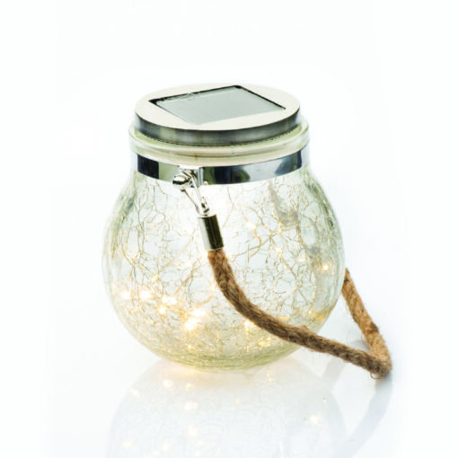 30 WW SOLAR LEDS, ΓΥΑΛ. ΒΑΖΟ. ΛΑΜΠ. ΣΕΙΡΑ, ΜΠΑΤ., ΦΒ ΠΑΝΕΛ, ΑΣΗΜΙ ΚΑΛ. ΧΑΛΚΟΥ, IP44, Φ12.5xH14.5cm ACA – X04301424