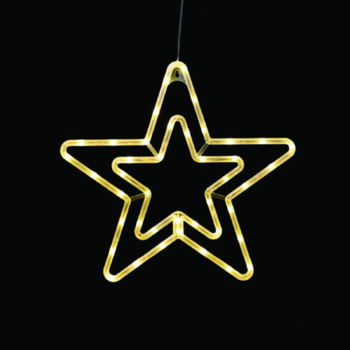 “PLASTIC STAR” 42 LED ΛΑΜΠΑΚΙΑ WW ΜΠΑΤ. (3ΧΑΑ)/USB, IP20, 36*0.7*34 ACA – X04421331