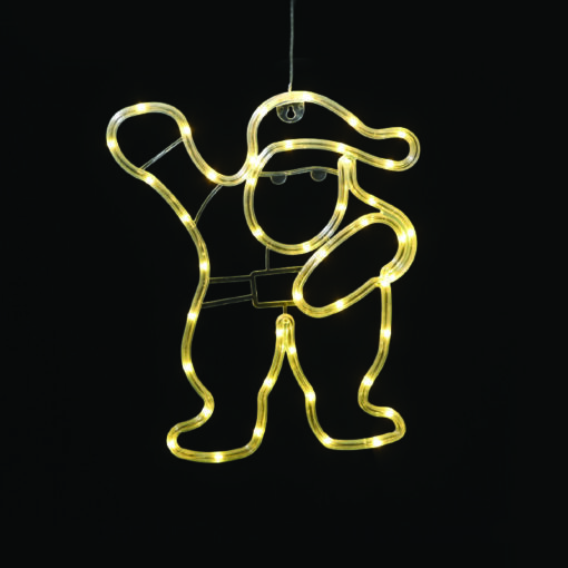 “PLASTIC SANTA” 44 LED ΛΑΜΠΑΚΙΑ WW ΜΠΑΤ. (3ΧΑΑ)/USB, IP20, 28.5*0.7*34.8 ACA – X04441305