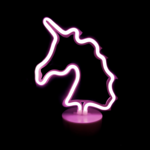 ΜΟΝΟΚΕΡΟΣ, 47 NEON LED ΛΑΜΠΑΚΙΑ ΜΕ ΜΠΑΤΑΡΙΑ (3xAA)/USB, ΡΟΖ, IP20, 25x10x28cm ACA – X04477313