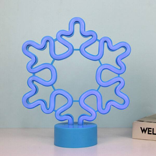 ΧΙΟΝΟΝΙΦΑΔΑ, NEON LED ΛΑΜΠΑ ΜΠΑΤ(3xAA)/USB, ΜΠΛΕ, IP20, 21×8.5x25cm ACA – X05006309