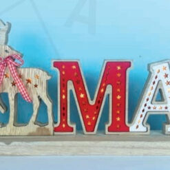 WOODEN X-MAS 2 26 MINI LED WW Λ/ΚΙΑ ΜΠ/ΡΙΕΣ (3AA) IP20 45X3.5X20CM ACA – X05261113