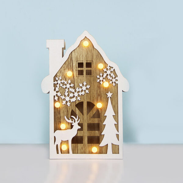 PLYWOOD HOUSE 9 LED WW ΛΑΜΠΑΚΙΑ ΜΠ/ΡΙΕΣ (2AA) IP20 19X4X29CM ACA – X0591106