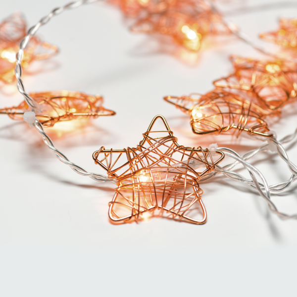 “METAL STARS” 10LED ΛΑΜΠΑΚ ΣΕΙΡΑ ΜΠΑΤΑΡ.(3xAA)ΘΕΡΜΟ ΛΕΥΚΟ ΧΑΛΚΙΝΟ ΜΕΤΑΛΛΟ IP20 135+30cm ΔΙΑΦΑΝ ΚΑ ACA – X061011231