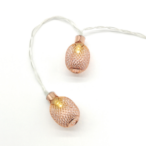 “METAL PINAPPLE” 10LED ΛΑΜΠΑΚ ΣΕΙΡΑ ΜΠΑΤΑΡ.(3xAA)ΘΕΡΜΟ ΛΕΥΚΟ ΧΑΛΚΙΝΟ ΜΕΤΑΛΛΟ IP20 135+30cm ΔΙΑΦΑΝ ACA – X061011255