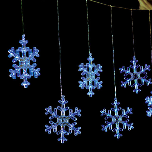 SNOWFLAKE ICICLE 120 CW LED ΒΡΟΧΗ, 30/50CM, ΑΝΤΑΠΤ(31V)ΣΤΑΘΕΡΑ, ΕΠΕΚΤ(ΜΑΧ 3)IP44, 3m ΔΙΑΦ. ΚΑΛ. ACA – X0612024203