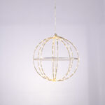 D30CM SILVER BALL 144 ΜΙΝΙ LED ΛΑΜ, WW, ΑΣΗΜΙ ΚΑΛΩΔ. ΧΑΛΚΟΥ,ΑΝΤΑΠΤ.(4.5VDC),IP44, 3M ΔΙΑΦ. ΚΑΛ. ACA – X0614414226