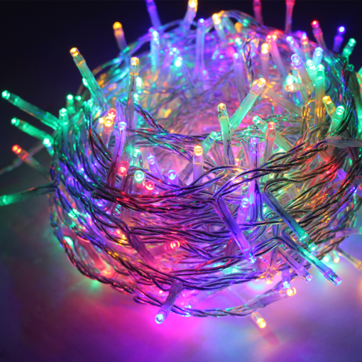 20LED ΛΑΜΠ. ΣΕΙΡΑ ΜΠΑΤ. (2xAA), RGB ΦΛΑΣ,IP20, 190+30cm, ΔΙΑΦ. ΚΑΛ. ΤΡΟΦ. ACA – X0620312