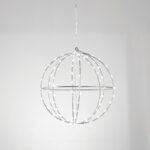 D40CM SILVER BALL 240 ΜΙΝΙ LED ΛΑΜ, CW, ΑΣΗΜΙ ΚΑΛΩΔ. ΧΑΛΚΟΥ,ΑΝΤΑΠΤ.(4.5VDC),IP44, 3M ΔΙΑΦ ΚΑΛ ACA – X0624024226