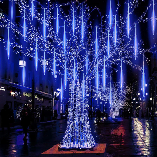 “SNOWDROP” 240 CW LED ΛΑΜΠ., 30LX8DROPS ΜΗΚ.50CM, ΑΝΤΑΠΤ(5V), ΕΠΕΚΤ(ΜΑΧ 3)IP44, 3.2m+5m ΔΙΑΦ. ΚΑΛ ACA – X062402451