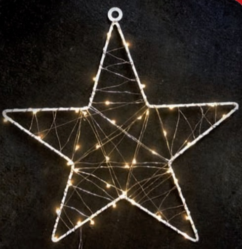 1D Copper Wire Metal Motifs  ΑΣΤΕΡΙ 40 ΜINI LED ΛΑΜΠΑΚ ΜΕ ΚΑΛΩΔΧΑΛΚΟΥ & ΑΝΤΑΠΤΡΟΡΑ(3V DC)ΘΕΡΜΟ  ACA – X063014202