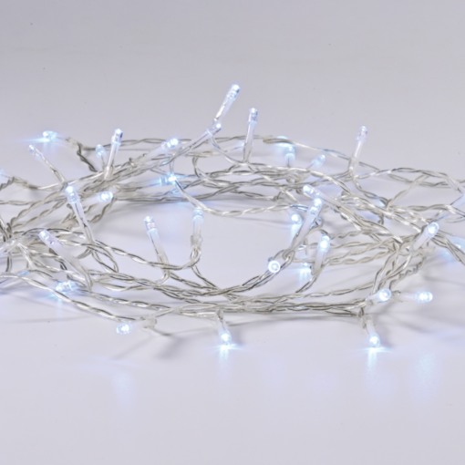 50LED ΛΑΜΠ. ΣΕΙΡΑ ΜΠΑΤ. (2xAA), CW ΣΤΑΘΕΡΑ,IP20, 490+30cm, ΔΙΑΦ. ΚΑΛ. ΤΡΟΦ. ACA – X0650212