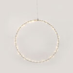D40CM SILVER ROUND 55 ΜΙΝΙ LED ΛΑΜ, WW, ΑΣΗΜΙ ΚΑΛΩΔ. ΧΑΛΚΟΥ,ΑΝΤΑΠΤ.(3VDC),IP44, 3M ΔΙΑΦ ΚΑΛ ACA – X065514227