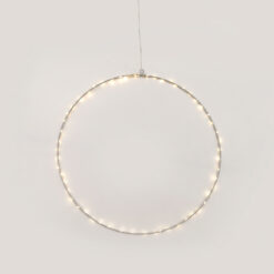 D40CM SILVER ROUND 55 ΜΙΝΙ LED ΛΑΜ, WW, ΑΣΗΜΙ ΚΑΛΩΔ. ΧΑΛΚΟΥ,ΑΝΤΑΠΤ.(3VDC),IP44, 3M ΔΙΑΦ ΚΑΛ ACA – X065514227