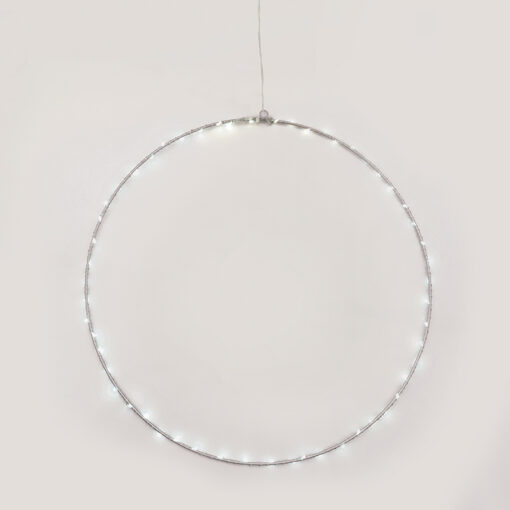 D50CM SILVER ROUND 65 ΜΙΝΙ LED ΛΑΜ, CW, ΑΣΗΜΙ ΚΑΛΩΔ. ΧΑΛΚΟΥ,ΑΝΤΑΠΤ.(3VDC),IP44, 3M ΔΙΑΦ ΚΑΛ ACA – X066524227